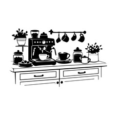 kitchen set vector
