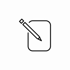 edit blank document icon sign vector