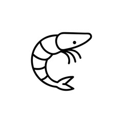 Fototapeta premium Vector illustration of a cartoon fish and sea life icon featuring a stylized seafood design for nature art and logo symbols