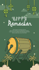 Ramadan Flat Celebration pack Banner