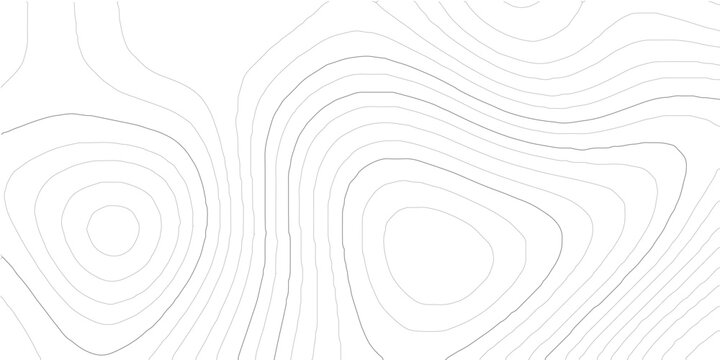 Detailed close up topographic map with smooth contour curves and gray grid backdrop vector