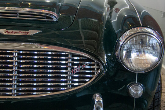 Tehran, Iran - February 18, 2017 - Austin Healey's classic car