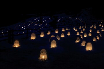 湯西川温泉のかまくら祭り
