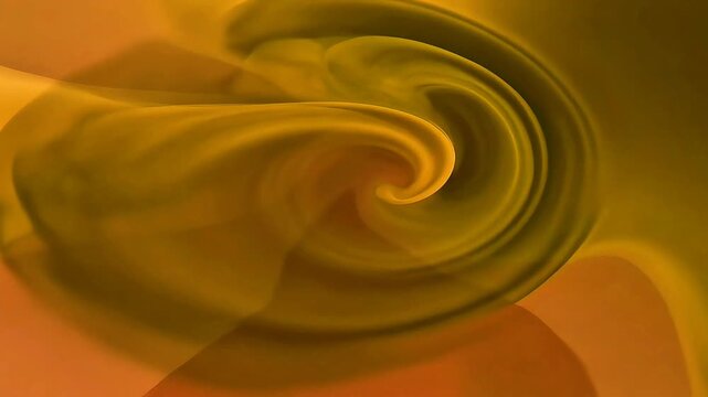 Abstract animation of orange yellow and brown gradients moving dynamically and looping repeatedly