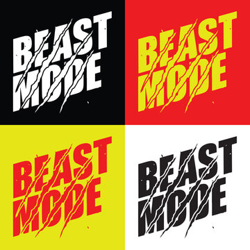 Graffiti Typography &ndash; Beast Mode with Claw Marks