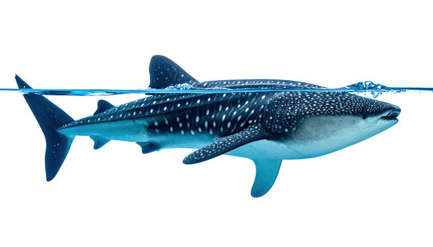Marine Conservation And Ocean Wildlife Whale Shark Swimming In Water With Transparent Background Endangered Species Awareness