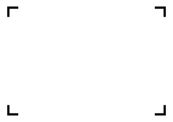 Camera Focus Frame Corners PNG Isolated on Transparent Background &ndash; Viewfinder Border