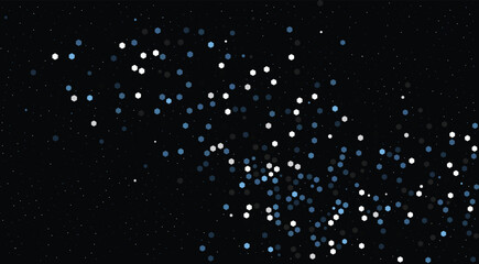 Fototapeta premium A starry night sky with numerous white stars