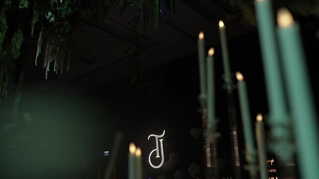 A Slow Motion Shot of an Indian Wedding Decoration in India