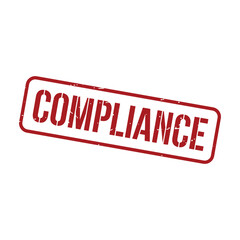Compliance Stamp, Compliance Grunge Square Sign