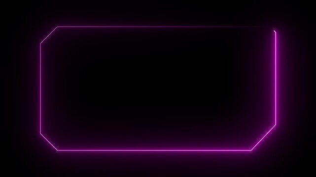 HUD, UI, GUI futuristic user interface screen animation. High tech screen for video game. Sci-fi concept design.title. Neon hologram screen overlay Futuristic pink HUD frame.ci Frame.4k video.