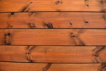 Warm Toned Natural Wooden Surface With Detailed Grain Texture