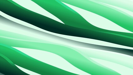 Abstract Green Swirls Flowing Waves Smooth Gradient Background with Soft Shadows and Light © asniti