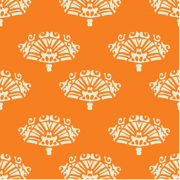 vector seamless pattern with paisley ornament