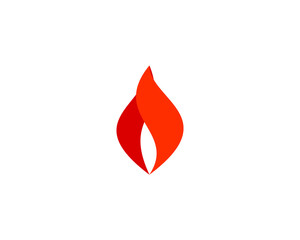 Abstract fire logo symbol design. Flame  icon logotype.