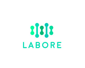 Abstract bio dna logo design template. Medicine, science, tech, lab  logotype