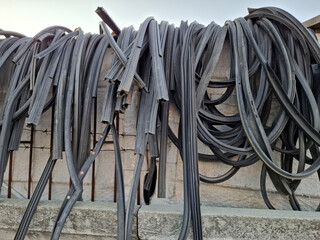 Sealing rubber for car doors. Used black door gaskets - sealing rubber