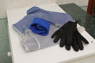 Winter running gear ready for outdoor training