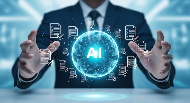 Digital Transformation and Automated Workflow Concept