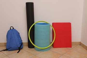 Fitness equipment and backpack for home workout motivation