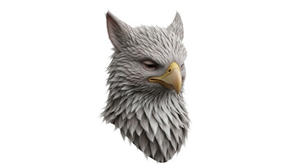 Obraz premium Majestic Griffin Head with Detailed Feathers