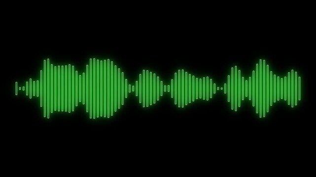 Vibrant sound wave graphic with colorful peaks and lights, showcasing music and audio frequencies in dynamic digital media visualization.