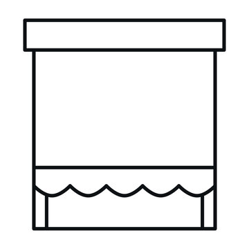 Window blinds icon showing the simple lines and shapes used in homes and offices to provide privacy and control light.