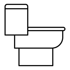 restroom line icon with editable stroke