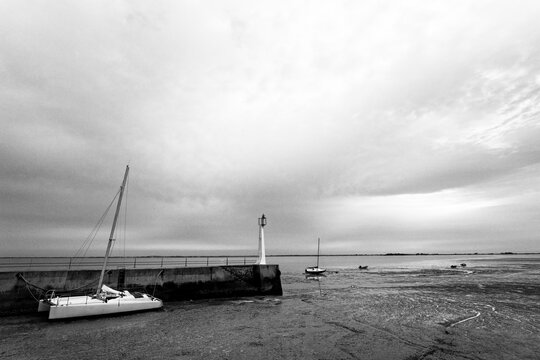 Fouras harbor in Charente-Maritime coast
