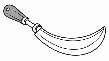 Obraz premium Scythe with wooden handle for harvesting crops