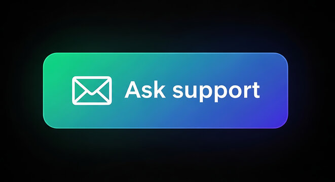 Support Button with Email Icon for Technical Assistance