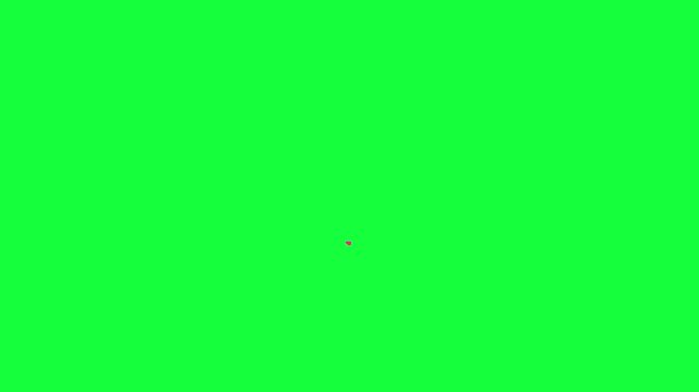Minimal Abstract Triangle Line Motion Green Screen