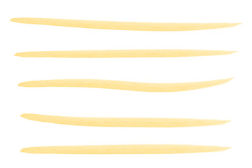 Obraz premium 水彩タッチのオレンジ色横線素材セット