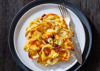 Tennessee onions casserole on a plate