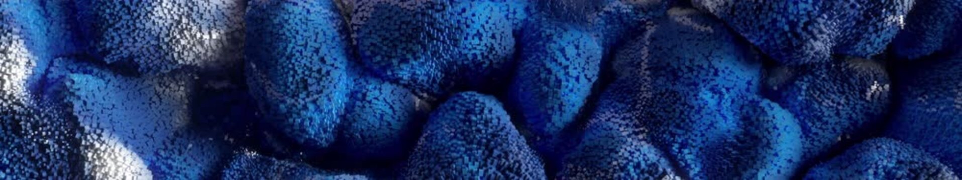 Abstract Waves of Blue and White Cubes Widescreen Visual 3D Generative Background
