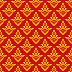 seamless pattern with indian ornament. vector illustration