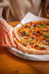 Fresh Artisan Pizza With Toppings