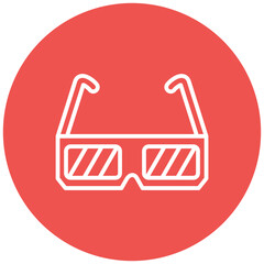 Fototapeta premium 3d Glasses Icon