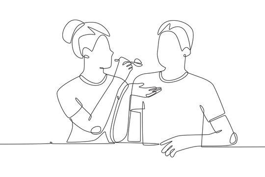 Acts of service concept one-line drawing