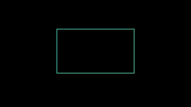 A digital interface with a cyan border and text Processing transaction" in cyan, accompanied by a cyan circular progress indicator and a cyan loading bar against a black background, representing