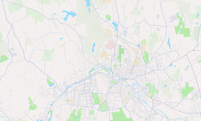 Fototapeta premium Fitchburg Massachusetts map