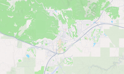 Fototapeta premium Flagstaff Arizona map