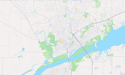 Obraz premium Florence Alabama map