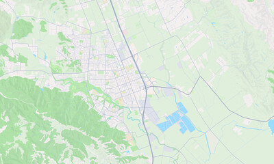 Obraz premium Gilroy California map
