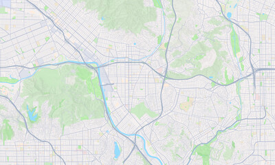 Obraz premium Glendale California map