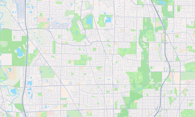 Obraz premium Glenview Illinois map