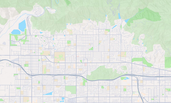Glendora California map