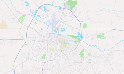 Obraz premium Greenville North Carolina map