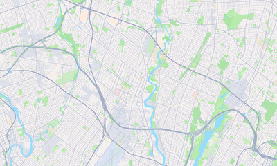Obraz premium Hackensack New Jersey map