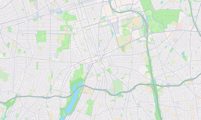 Obraz premium Hempstead New York map